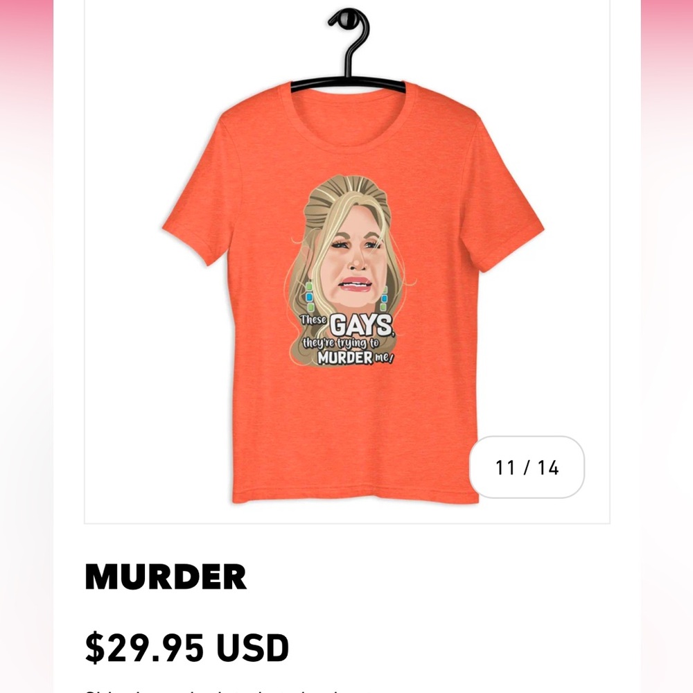 NWOT White Lotus Jennifer Coolidge Murder Shirt